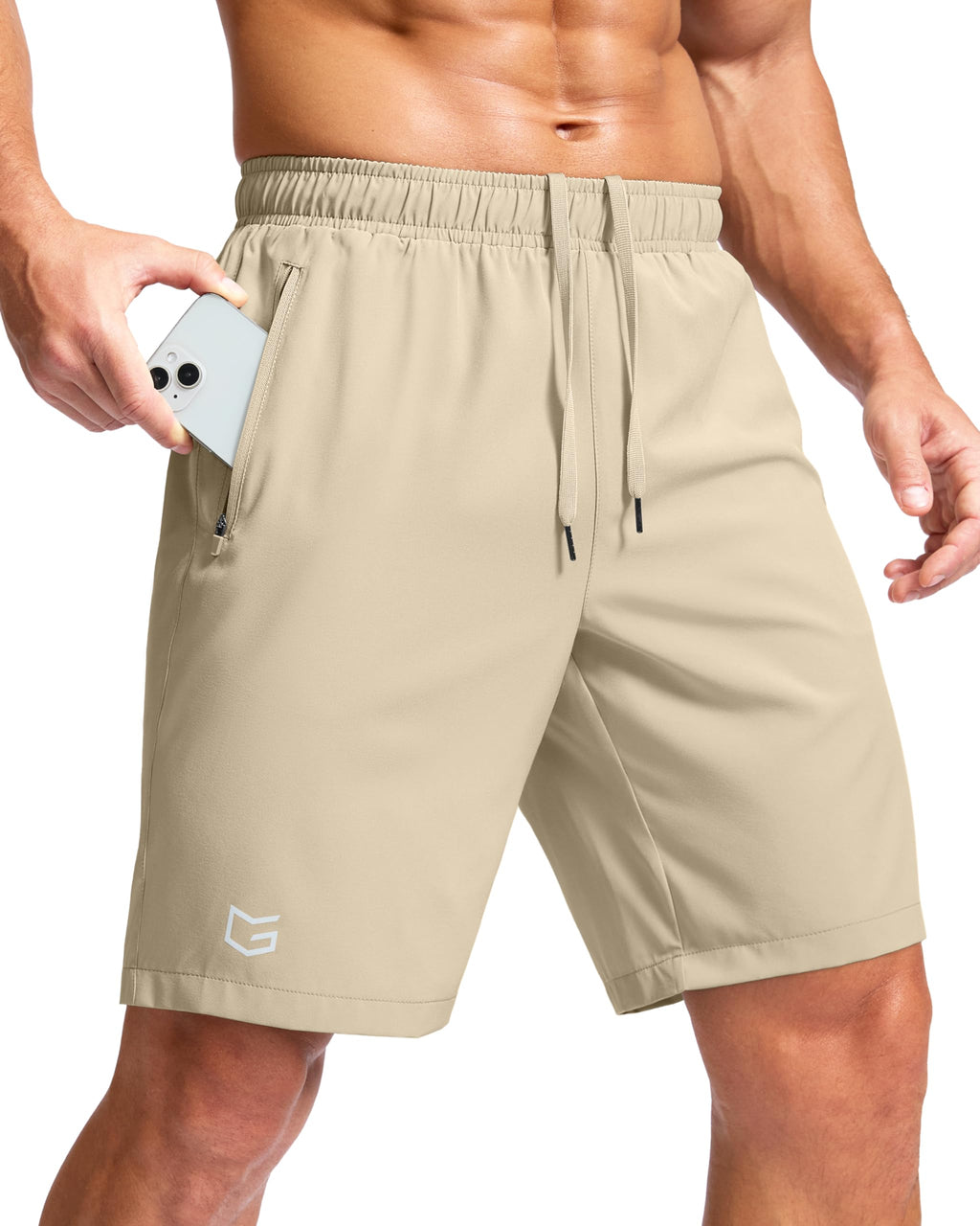 G Gradual Men's Athletic Running Shorts with 2 Zipper Pockets 7"/ 5"/ 9" Jansha Store