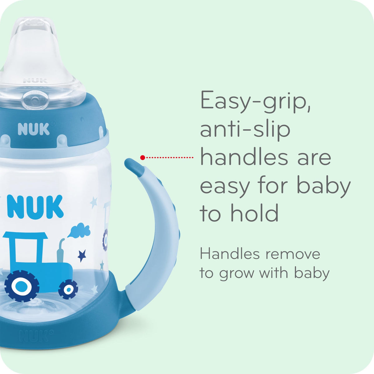 NUK for Nature Learner Cup, 10 oz, 9+ Months – BPA Free, Spill Proof Sippy Cup Jansha Store