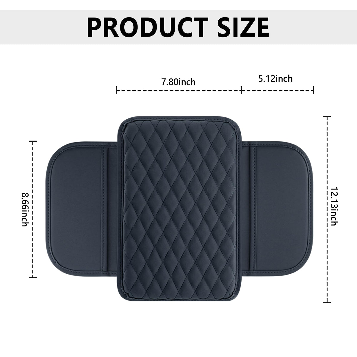 Stacool Upgraded Car Center Console Cover,Microfiber Leather Car Armrest Cover Cushion with 2 Storage Bags,Universal Car Armrest Storage Box (Brown) Jansha Store