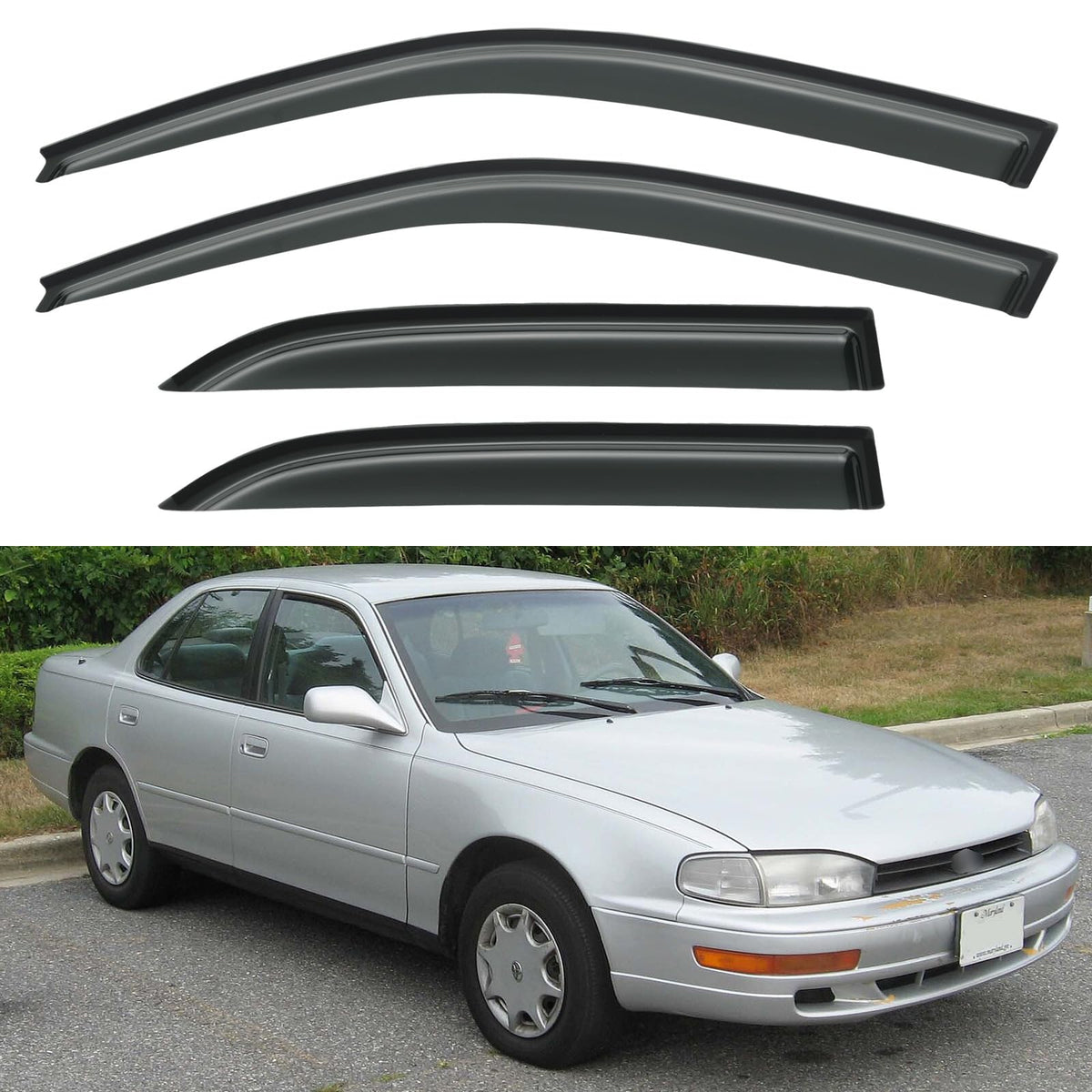 Window Visors Rain Guards for 2015-2026 Ford F150 Crew/SuperCrew Cab Jansha Store