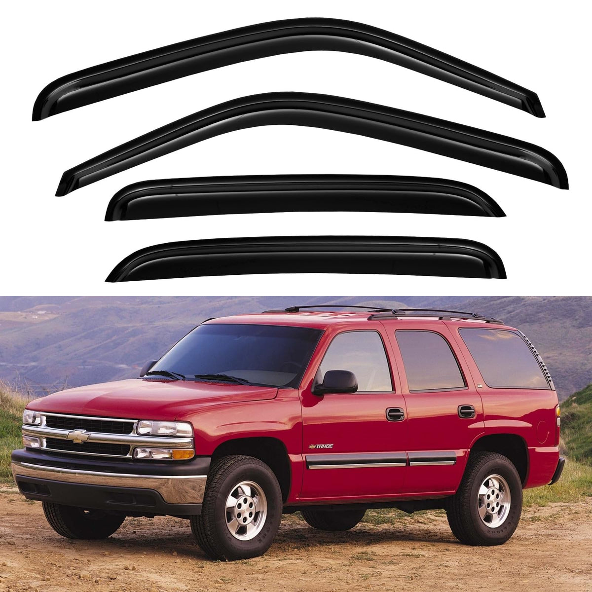 Window Visors Rain Guards for 2015-2026 Ford F150 Crew/SuperCrew Cab Jansha Store