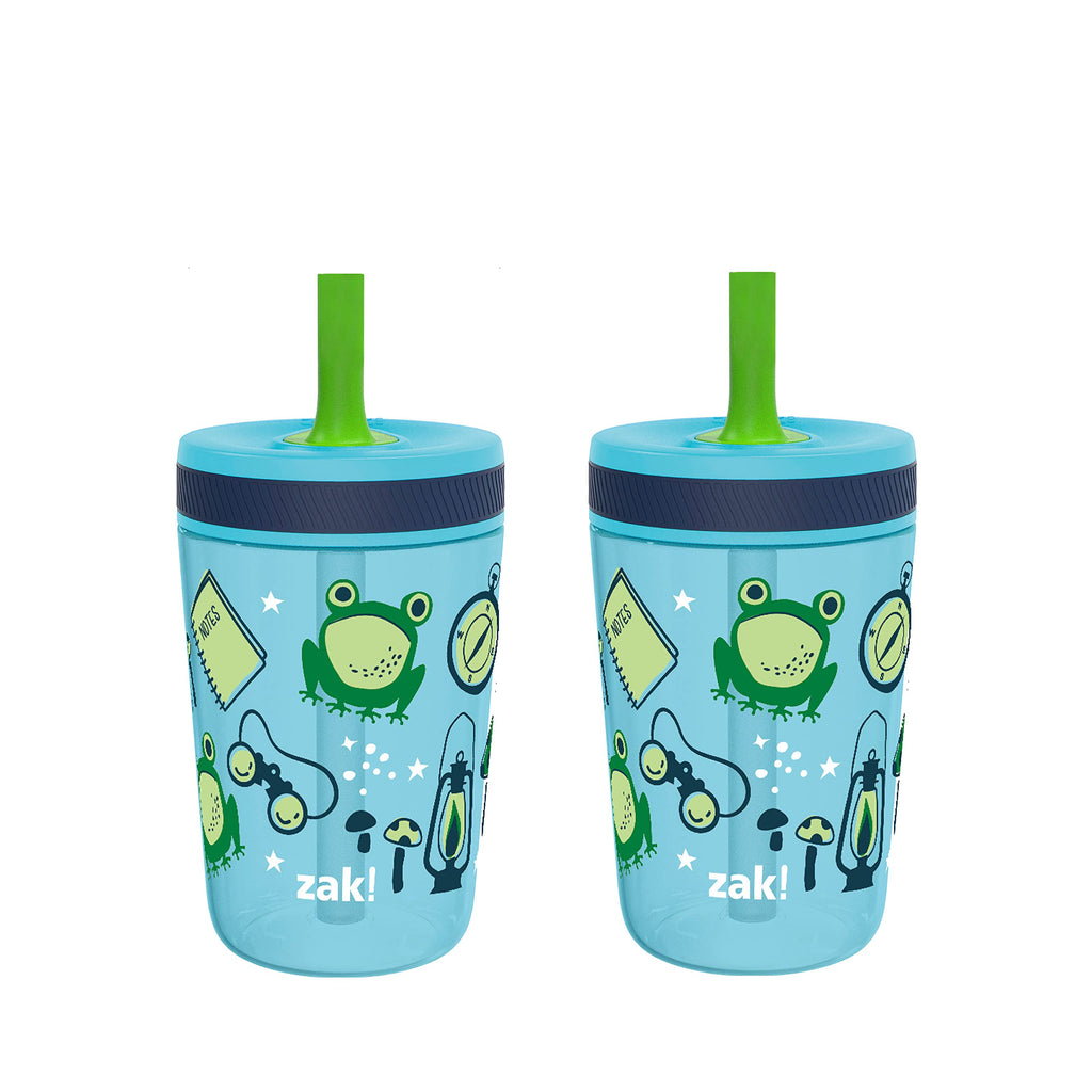 Zak Designs Blippi Kelso Toddler Cups For Travel or At Home, 2-Count Durable Plastic Sippy Cups With Leak-Proof Design is Perfect For Kids (Blippi), 15 Ounces (Pack of 12) Jansha Store