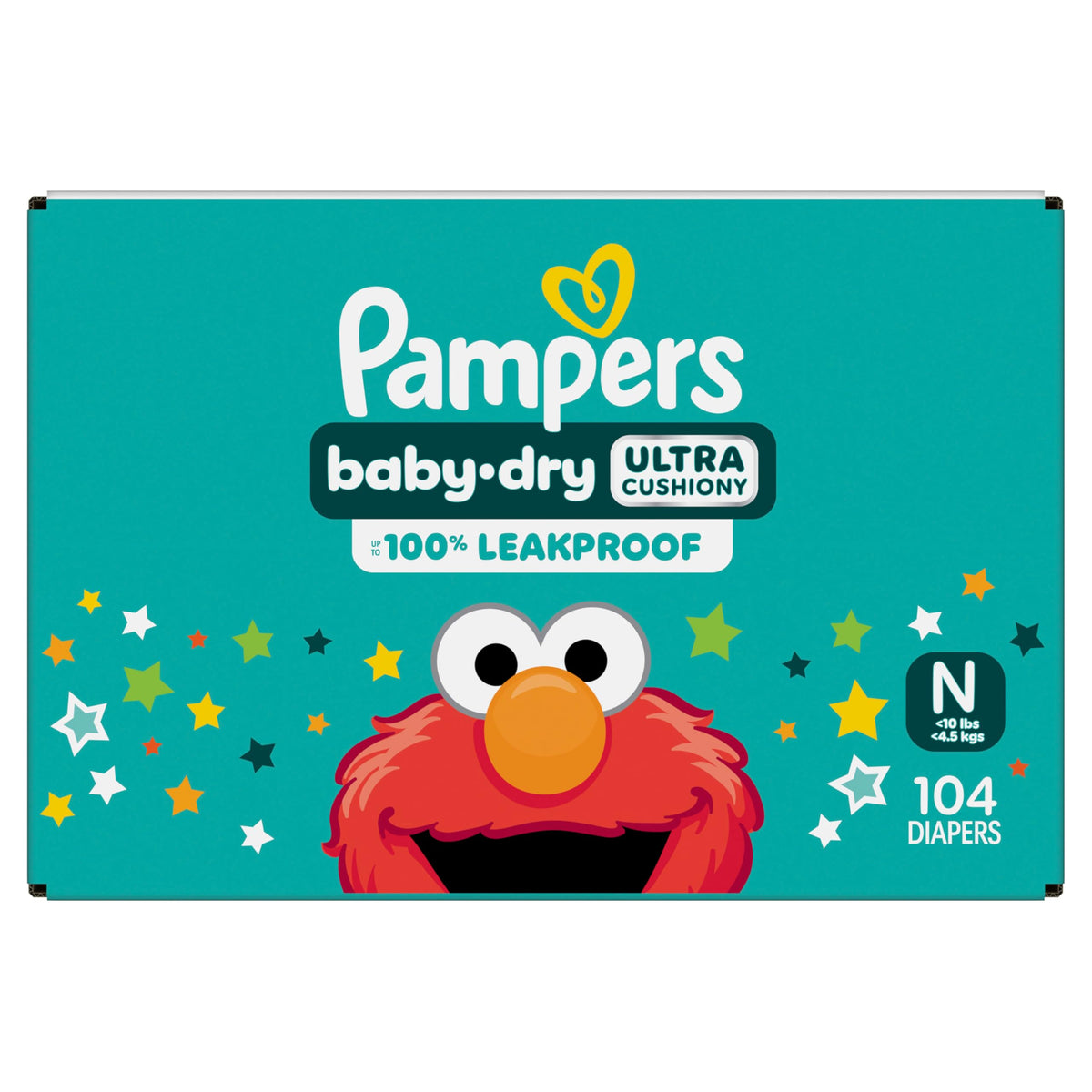 Pampers Baby Dry Ultra Cushiony Diapers, Size 3 (13-26 lbs), 104 Count, Up to 100% Leakproof (Packaging May Vary) Jansha Store