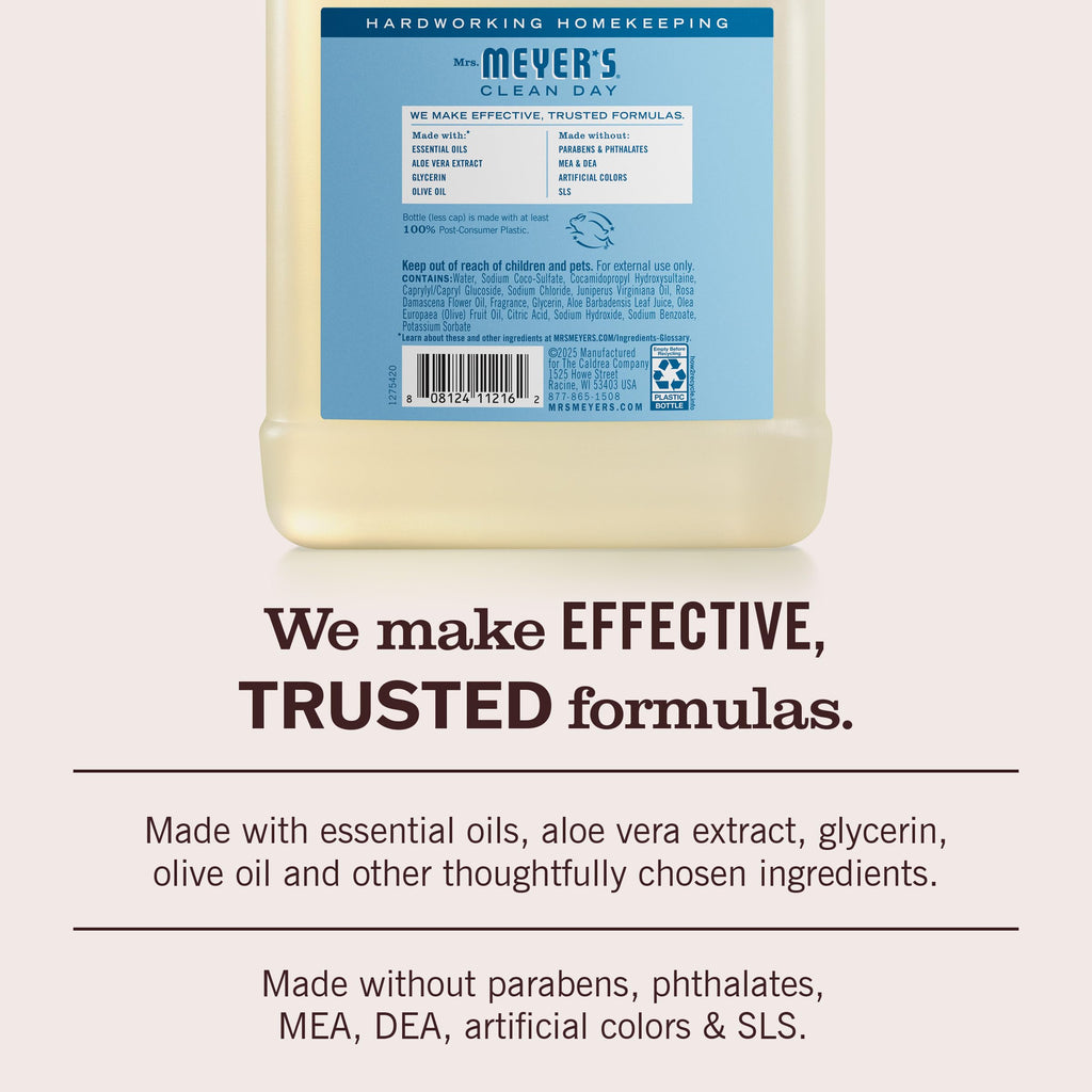 MRS. MEYER'S CLEAN DAY Hand Soap Refill, Lemon Verbena Scent, 33 Fl Oz Bottle Jansha Store