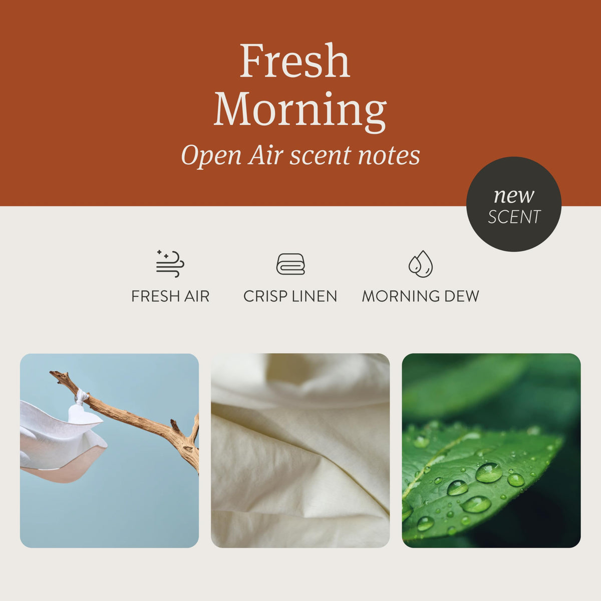 Drift Car Air Freshener - The Original Wood Air Freshener - Car Odor Eliminator - Long Lasting Scent - Essential Oils - Clean Ingredients - Amber Scent 3 Pack Refill - NO CLIP INCLUDED Jansha Store