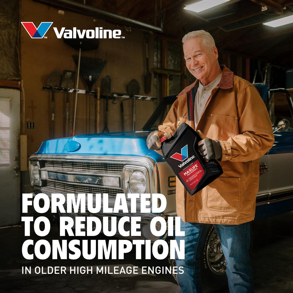 Valvoline MaxLife High Mileage 5W-30 Synthetic Blend Motor Oil 5 Quart Jansha Store