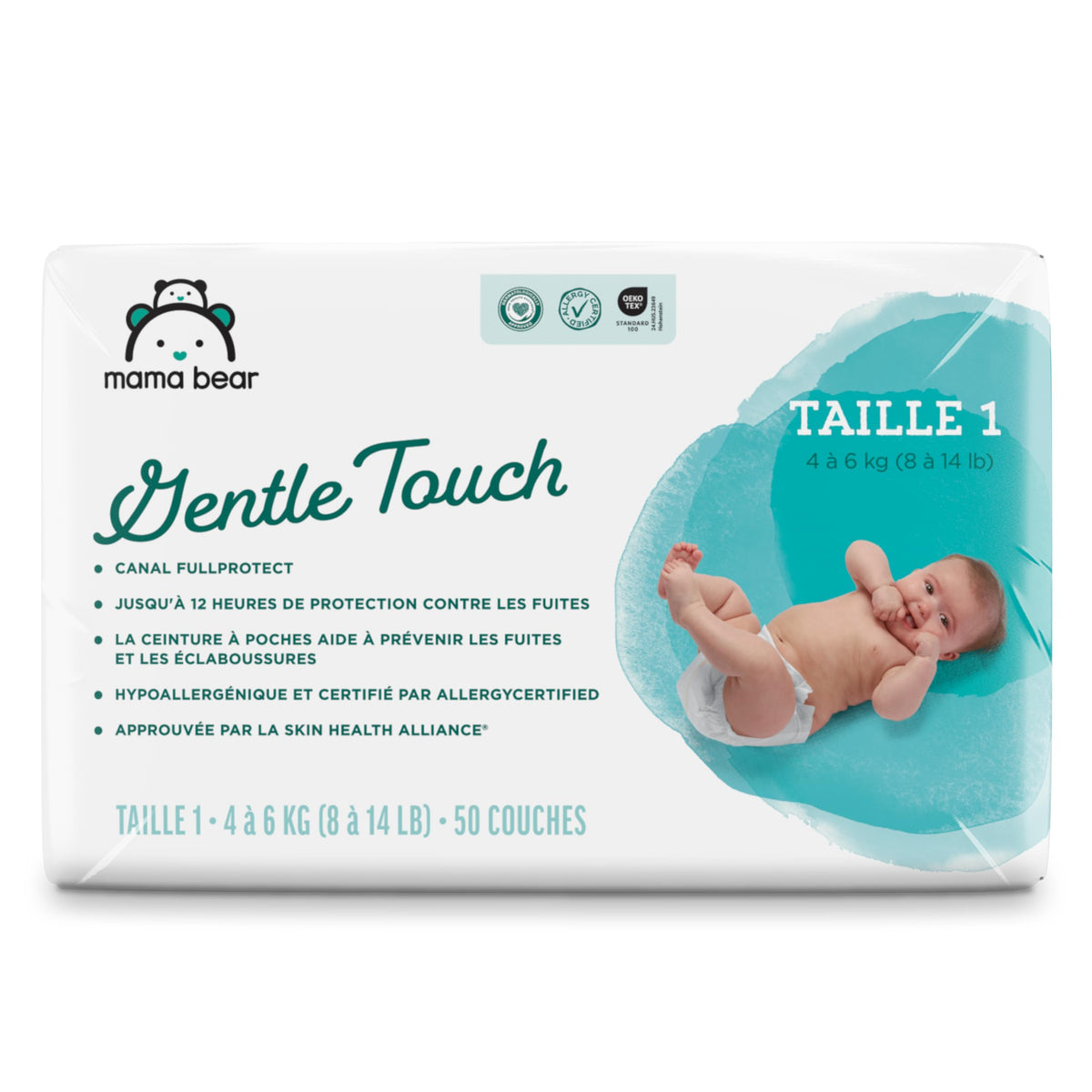 Amazon Brand - Mama Bear Gentle Touch Baby Diapers, Size 5, 27+ lb, Leak Protection, 12 Hours Protection, Wetness Indicator, Hypoallergenic, 132 Count (4 packs of 33) Jansha Store
