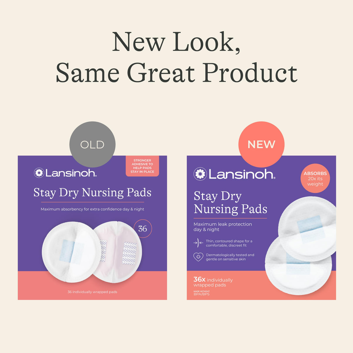 Lansinoh Stay Dry Disposable Nursing Pads, 100 Count Jansha Store