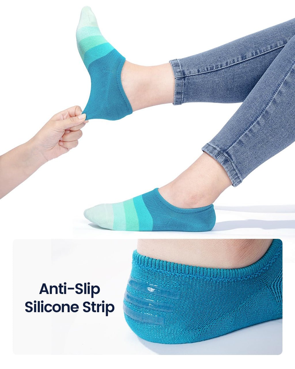 IDEGG Women & Men No Show Low Cut Anti‑Slip Casual Sports Running Socks Jansha Store