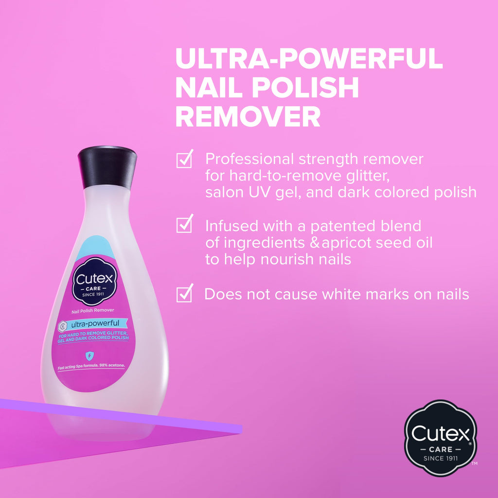 Cutex Nail Polish Remover, Strength Shield, Leaves Nails Looking Healthy, Contains Vitamins E, B5 & Hydrolyzed Silk, 6.76 Fl Oz Jansha Store