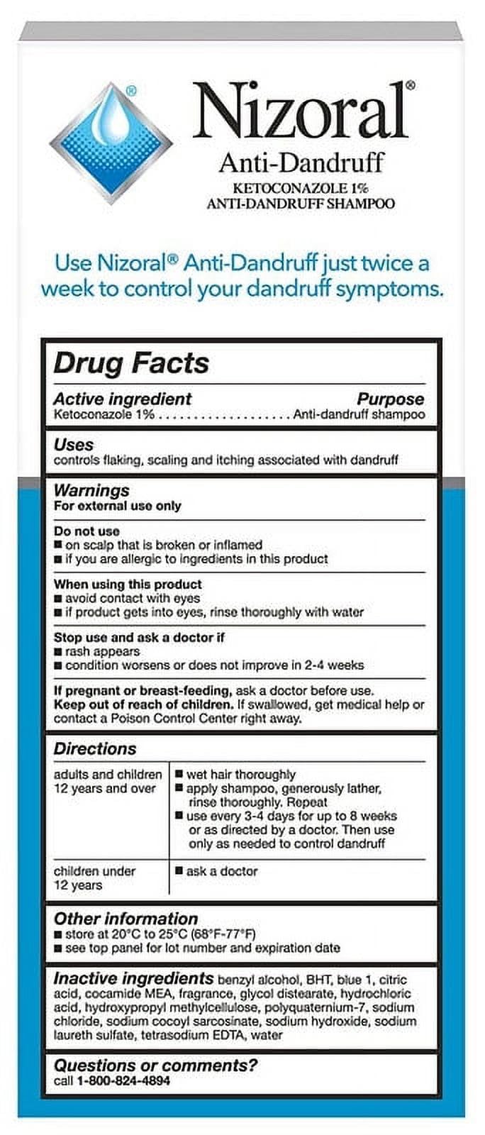 Nizoral Anti-Dandruff Shampoo with 1% Ketoconazole, Fresh Scent, 7 Fl Oz Jansha Store