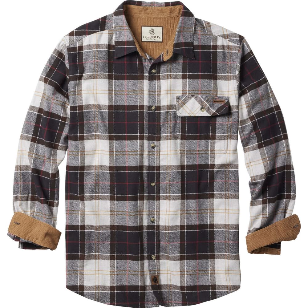 Legendary Whitetails Mens Flannel Long Sleeve Button Down 100% Cotton Shirt Jansha Store