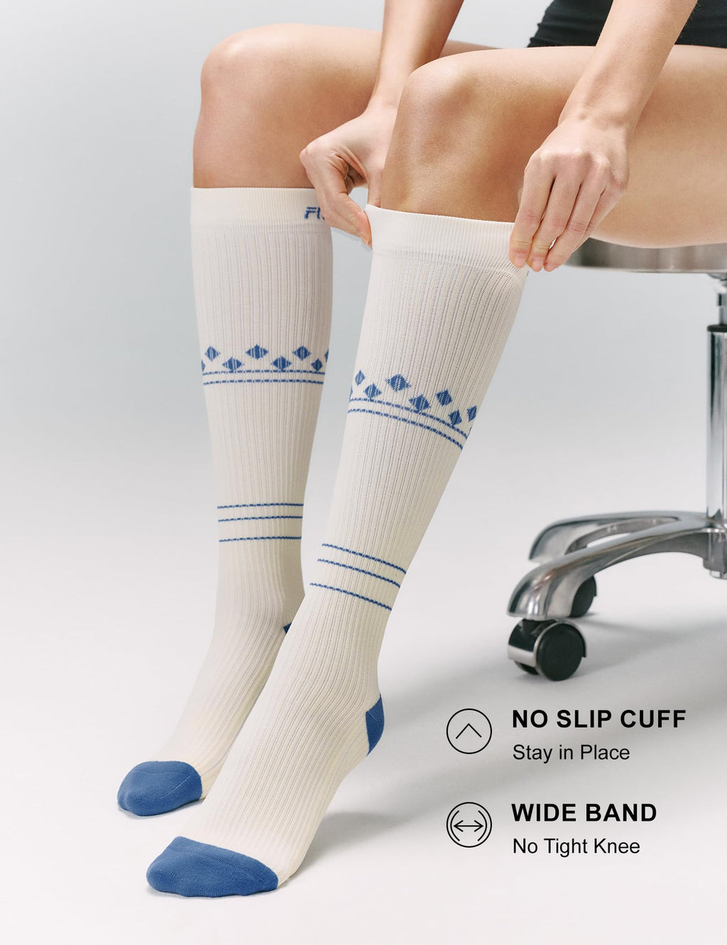 FITRELL 3 Pairs Compression Socks for Women and Men 20-30mmHg-Circulation Support Socks Jansha Store