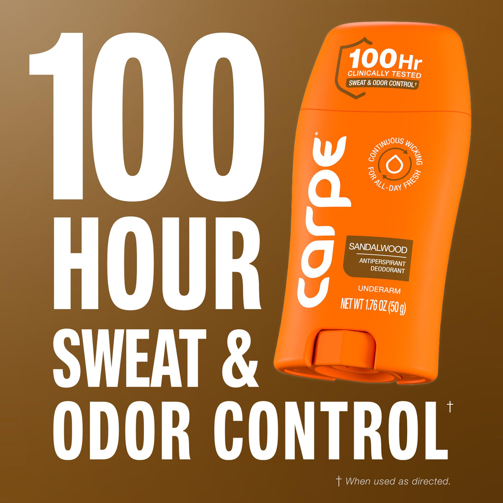 Carpe 100-Hour Antiperspirant Deodorant, Mountain Breeze - 2 Pack Jansha Store
