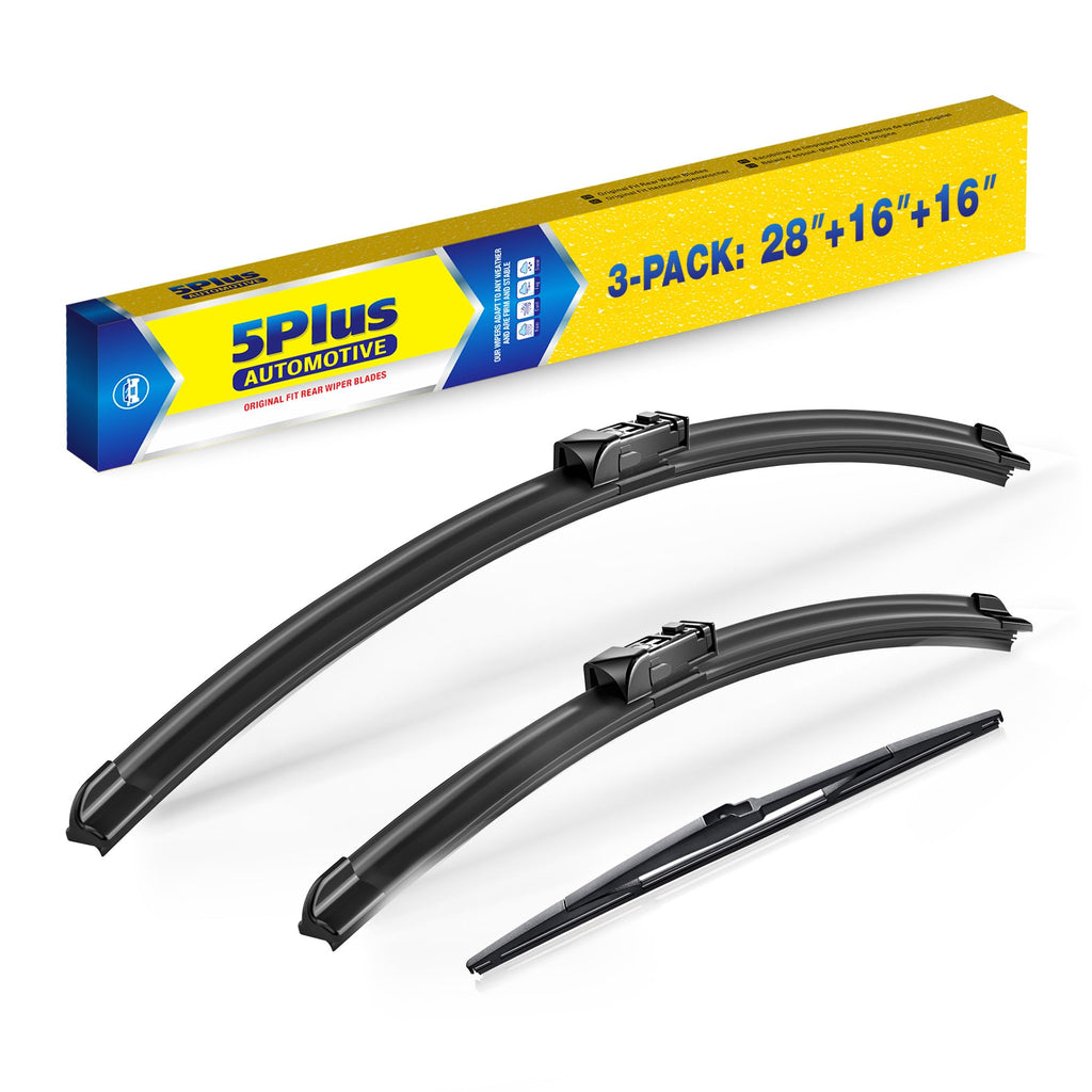 5 PLUS 20" Wiper Blades 2 Pack for J/U HOOK Front Arms,Premium All-Seasons Jansha Store