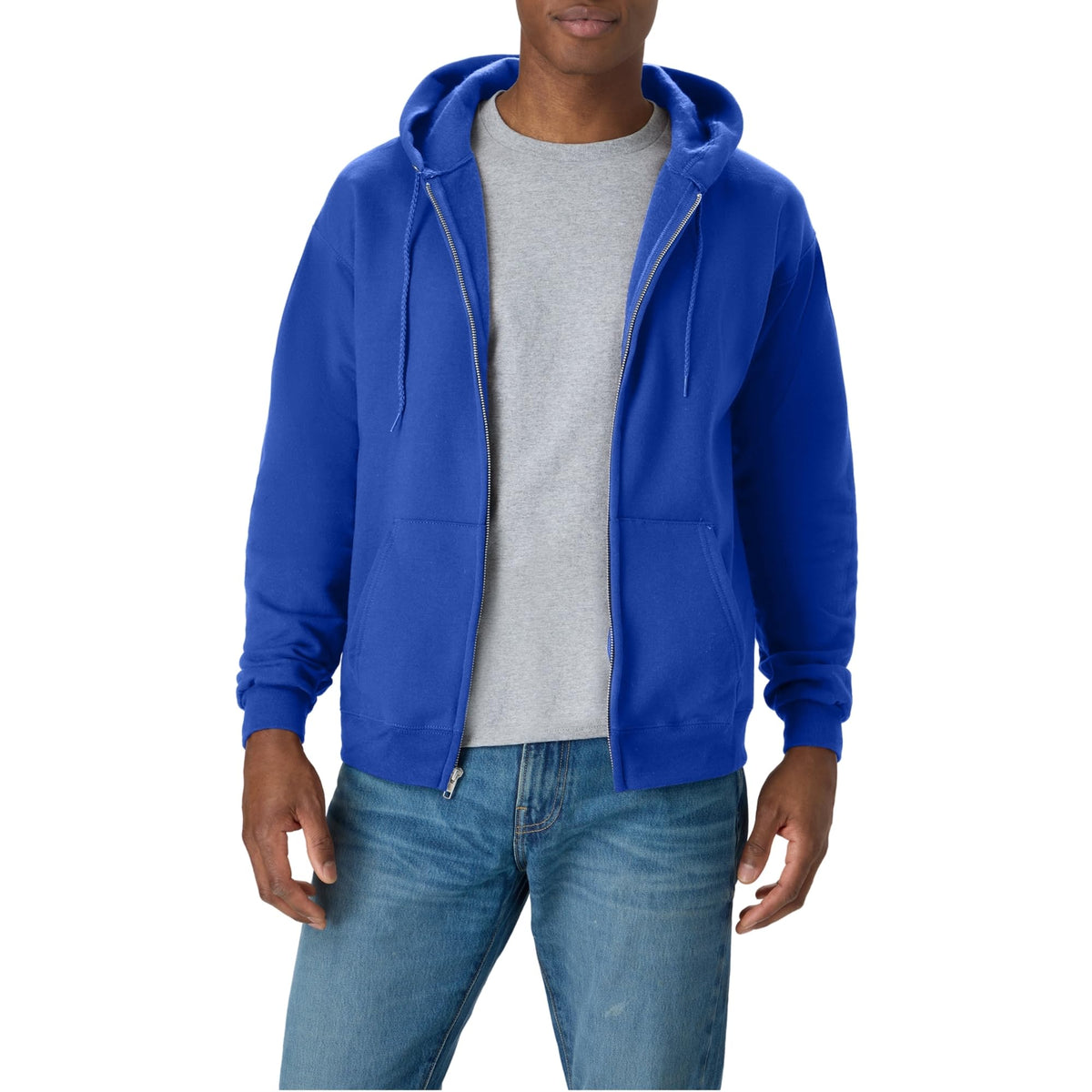 Hanes Men's Zip-up Hoodie, Ecosmart Fleece Full-zip Hoodie for Men, Hooded Sweatshirt Jansha Store