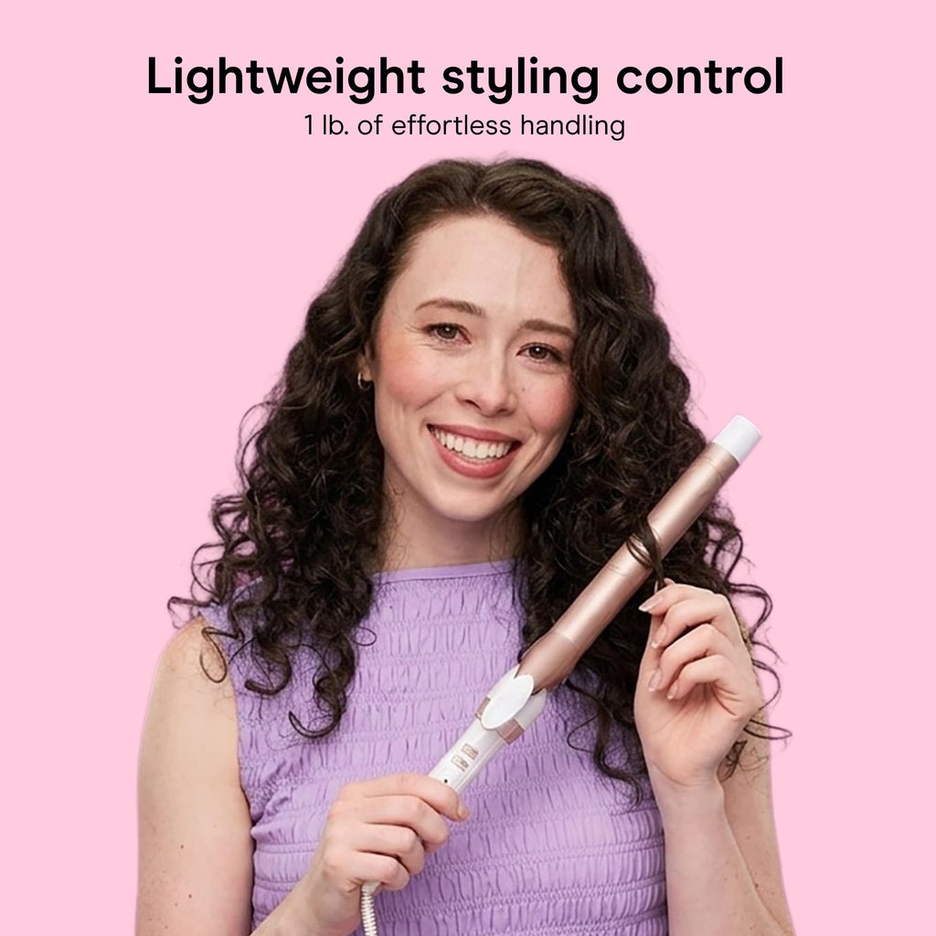 Conair Curling Iron, Double Ceramic, 1/2-in. Barrel, White/Rose Gold Jansha Store