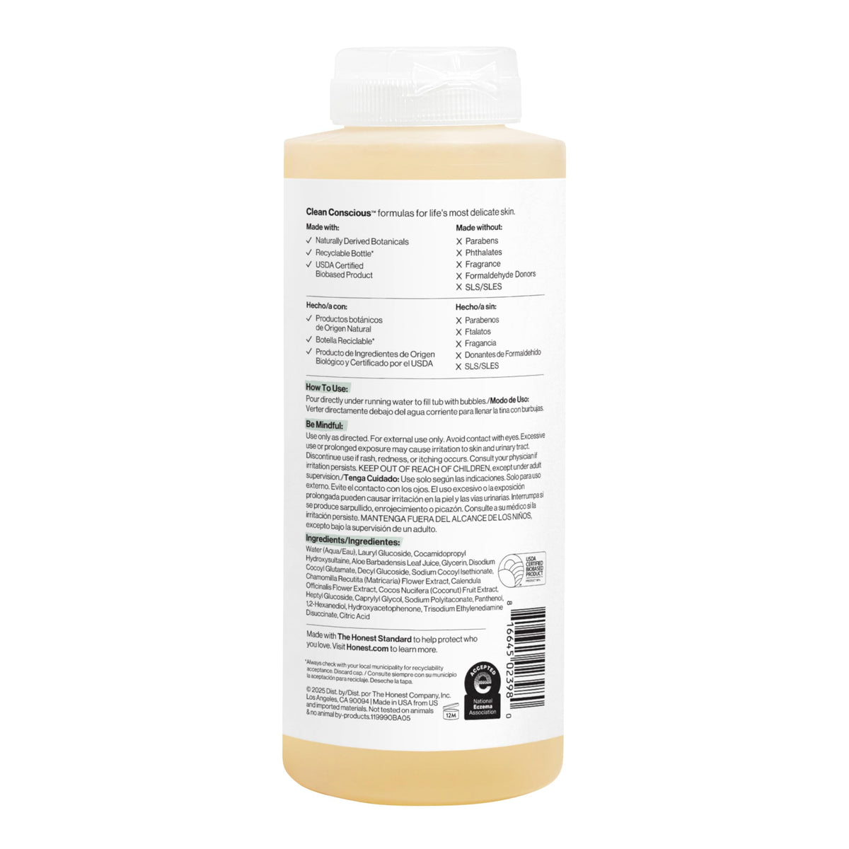 The Honest Company Bubble Bath, Hypoallergenic, Lavender Calm, 12 fl oz Jansha Store