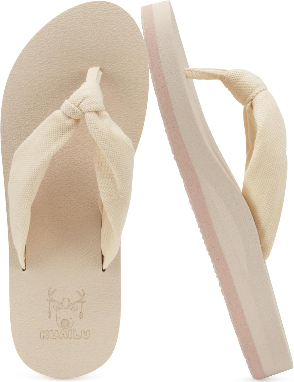 KuaiLu Flip Flops for Women with Arch Support Summer Beach Thong Sandals Jansha Store