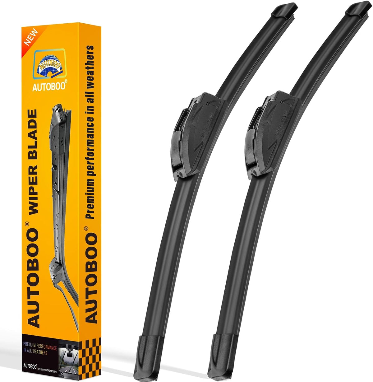AUTOBOO 26" and 16" Windshield Wipers Blades (Pack Of 2) Jansha Store