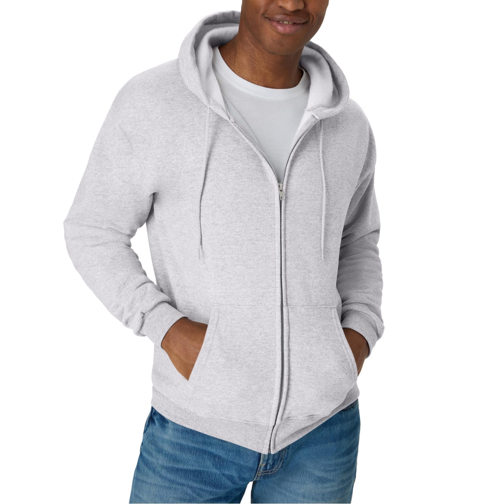 Hanes Men's Zip-up Hoodie, Ecosmart Fleece Full-zip Hoodie for Men, Hooded Sweatshirt Jansha Store