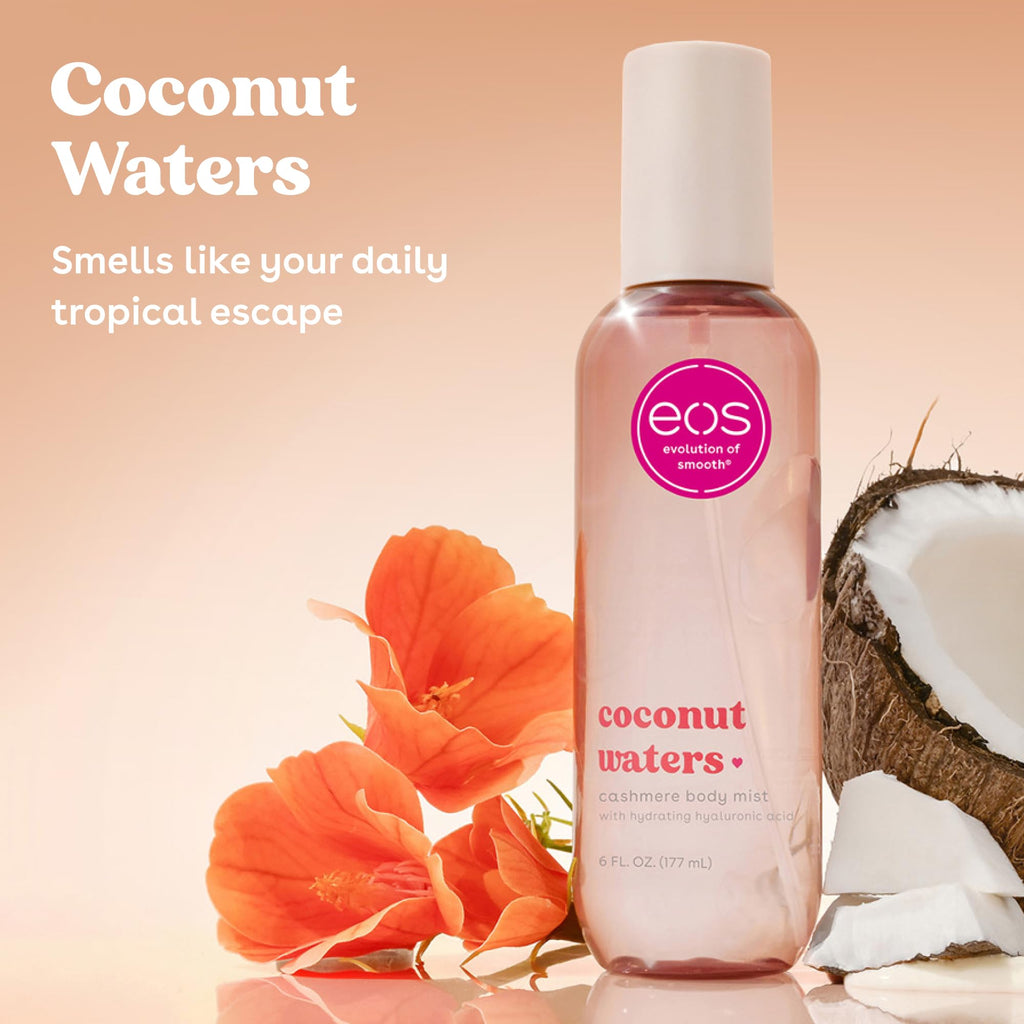 eos Cashmere Body Mist, Toasted Marshmallow, Toasted Vanilla, Sweet Marshmallow, Hair Mist, Body Spray for Women Moisturizing, Hyaluronic Acid, Vanilla Body Spray, Vegan, Cruelty-free, 6 fl oz Jansha Store
