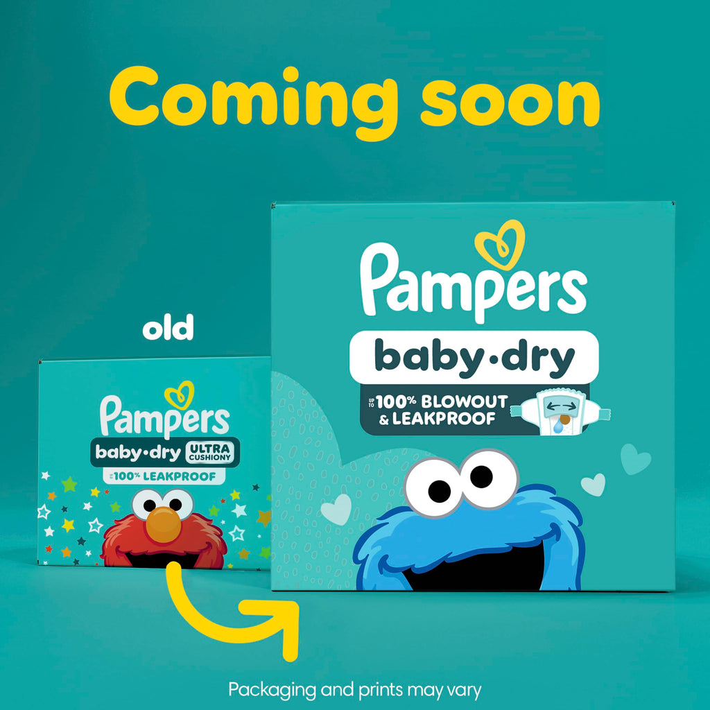 Pampers Baby Dry Ultra Cushiony Diapers, Size 3 (13-26 lbs), 104 Count, Up to 100% Leakproof (Packaging May Vary) Jansha Store