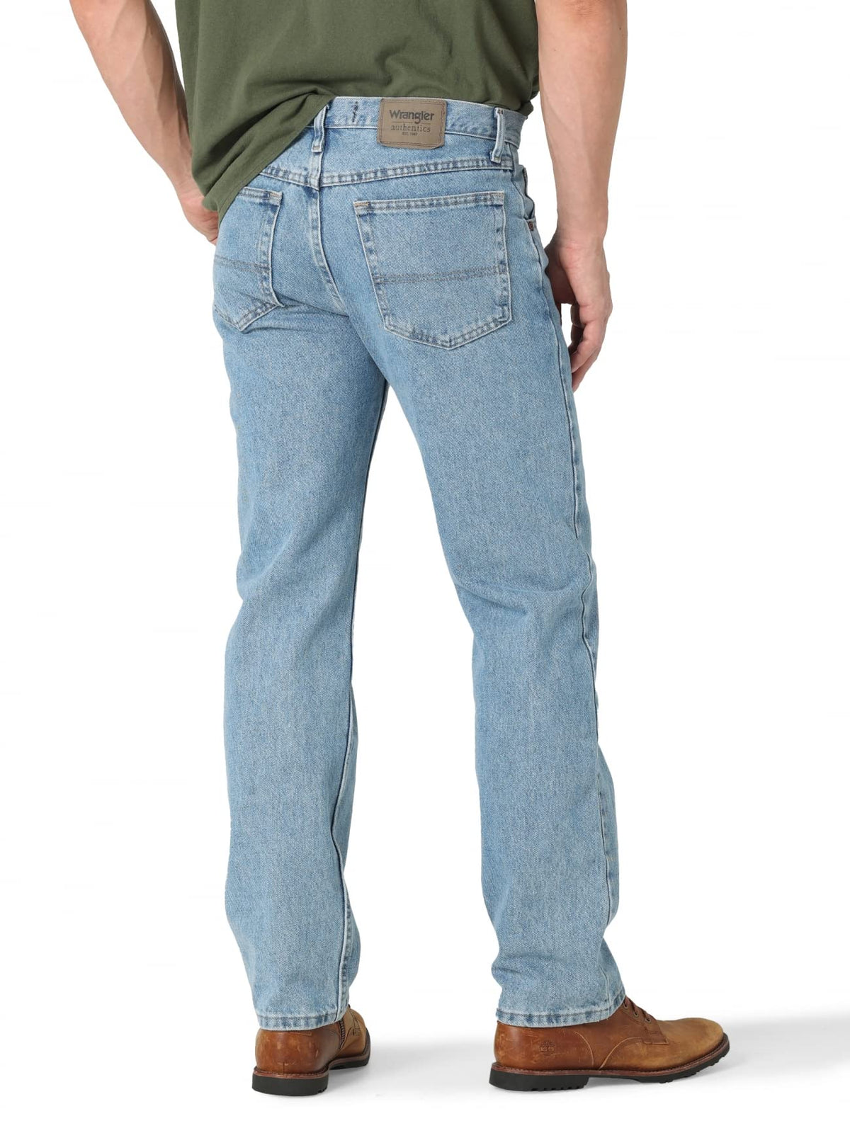Wrangler Authentics Men's Regular Fit Comfort Flex Waist Jean Jansha Store