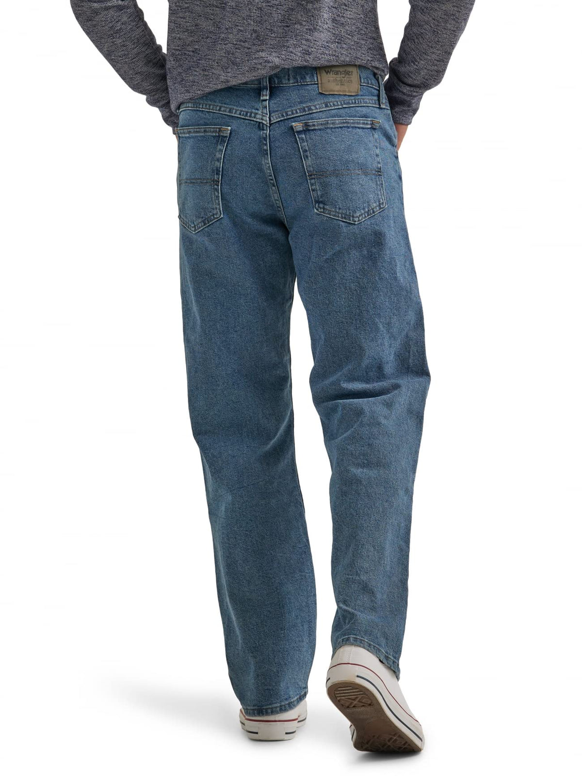 Wrangler Authentics Men's Regular Fit Comfort Flex Waist Jean Jansha Store