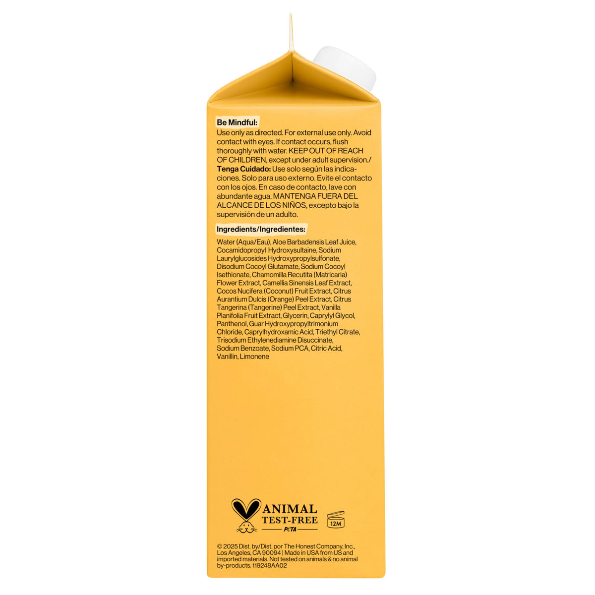 The Honest Company Shampoo & Body Wash, Tear-Free, Fragrance-Free, 10 fl oz Jansha Store