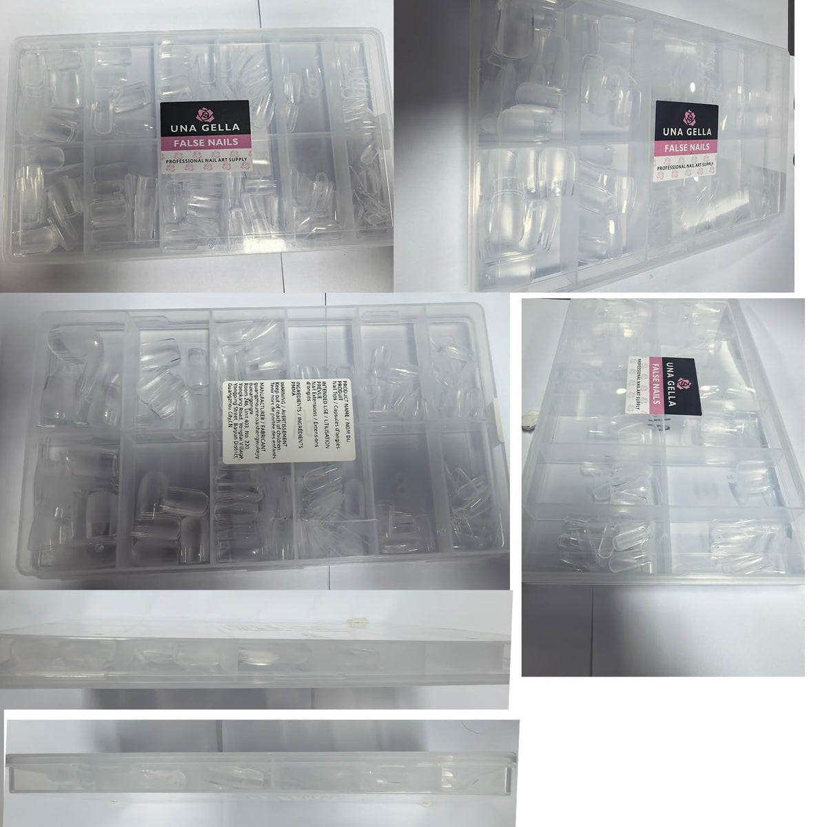 UNA GELLA Short Almond Nail Tips 504PCS Short Fake Nails Soft Press Ons Jansha Store