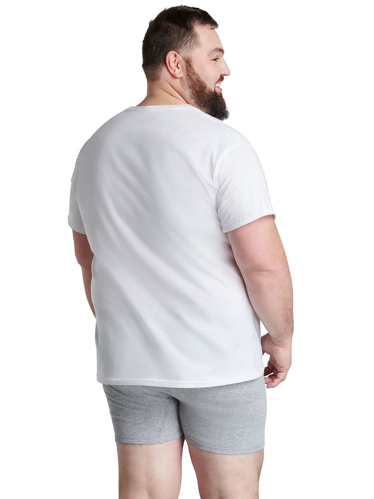 Fruit of The Loom Men's Crew Tee Undershirts, Moisture Wicking & Tag Free, Also Available in Big & Tall Jansha Store