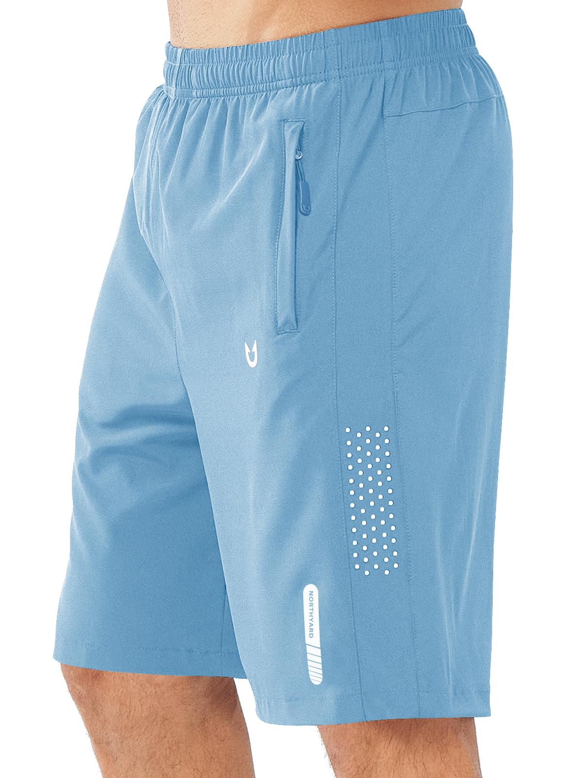 NORTHYARD Men's Athletic Running Shorts Gym Workout 7"/9"/5" Zipper Pockets Jansha Store