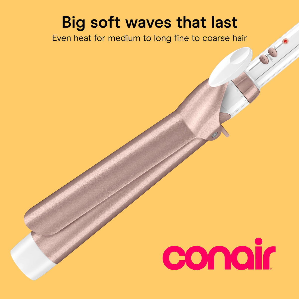 Conair Curling Iron, Double Ceramic, 1/2-in. Barrel, White/Rose Gold Jansha Store