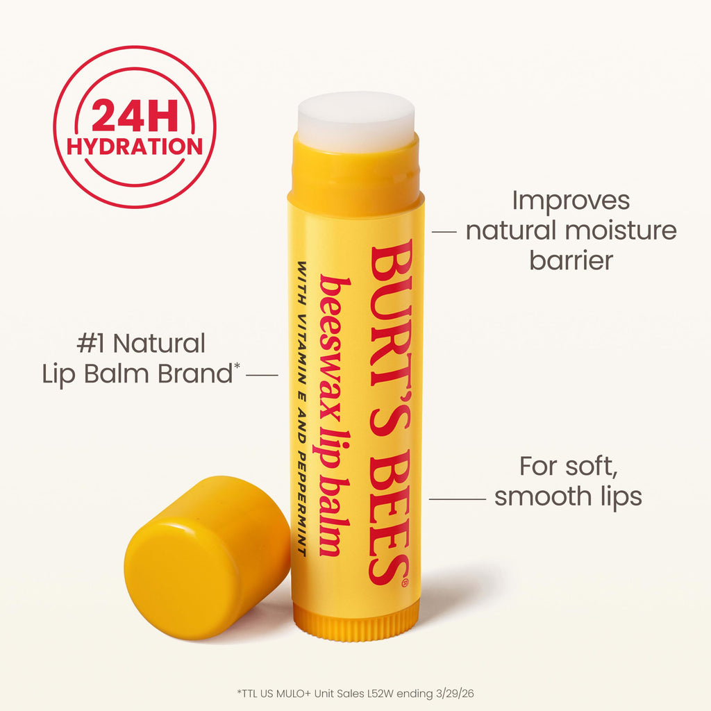 Burt's Bees Lip Balm, Pomegranate, 0.15 oz., 4 Tubes Jansha Store