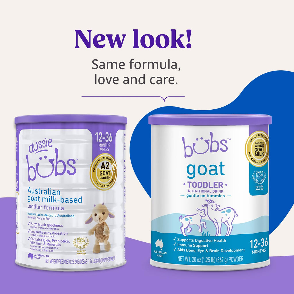 Bubs Whole Goat Milk Infant Formula for 0-12 Months, Non-GMO Milk, 20 oz Jansha Store