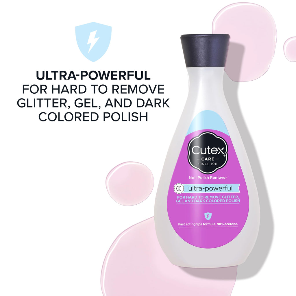Cutex Nail Polish Remover, Strength Shield, Leaves Nails Looking Healthy, Contains Vitamins E, B5 & Hydrolyzed Silk, 6.76 Fl Oz Jansha Store