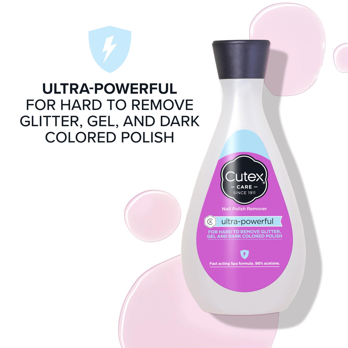 Cutex Nail Polish Remover, Strength Shield, Leaves Nails Looking Healthy, Contains Vitamins E, B5 & Hydrolyzed Silk, 6.76 Fl Oz Jansha Store