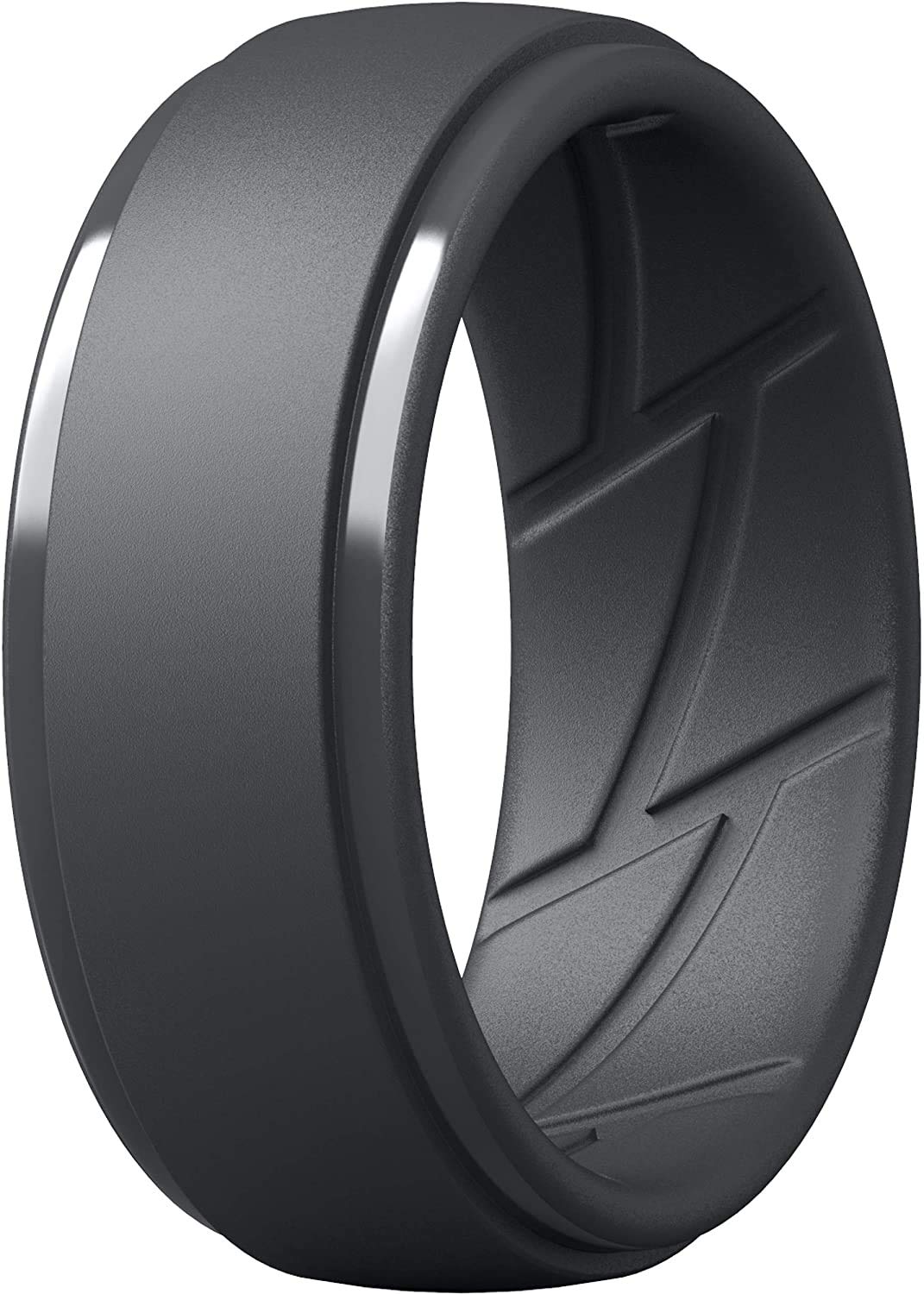 ThunderFit Men's Silicone Rings, Breathable Rubber Bands, 10mm Wide Jansha Store