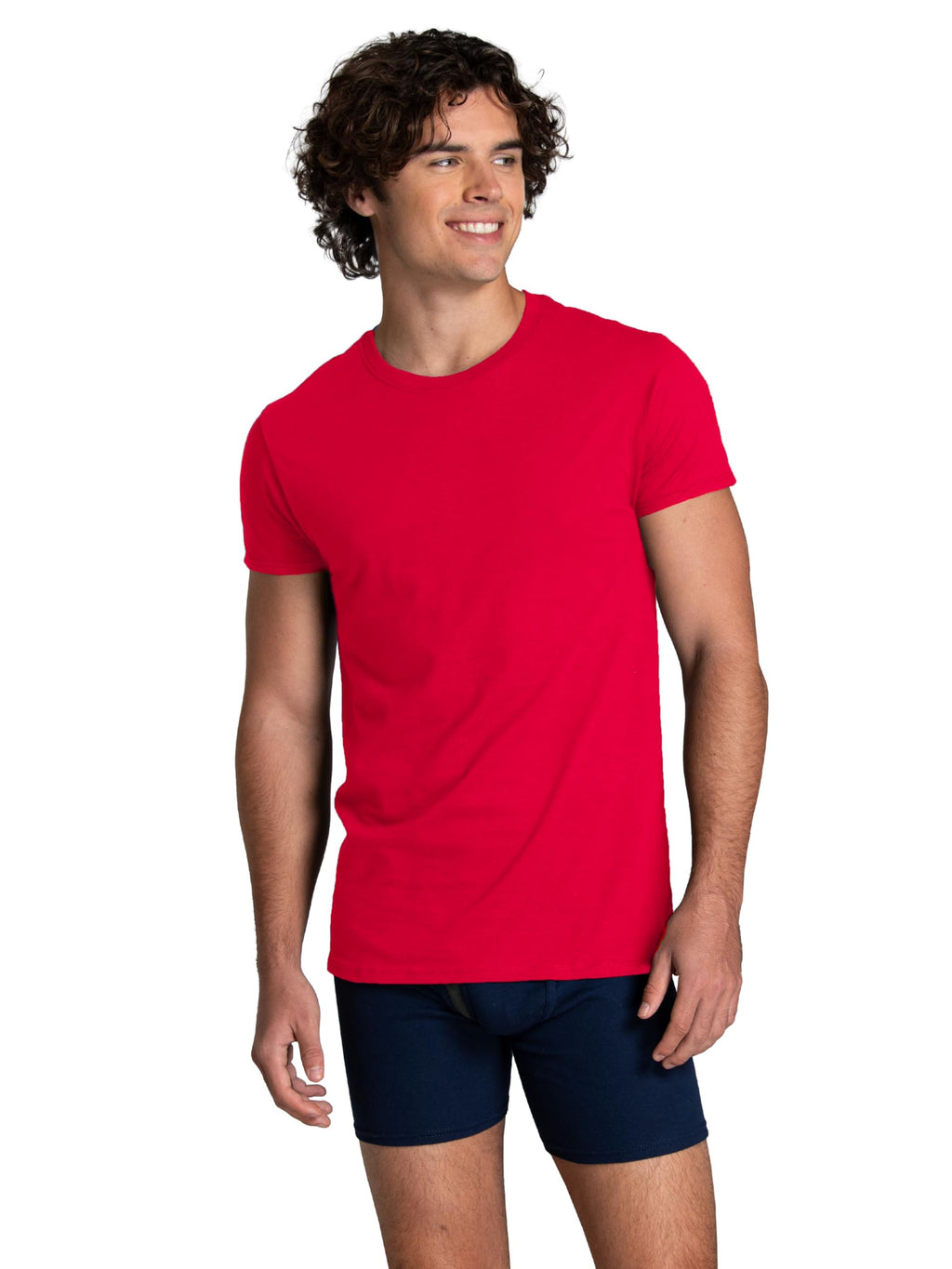 Fruit of The Loom Men's Crew Tee Undershirts, Moisture Wicking & Tag Free, Also Available in Big & Tall Jansha Store
