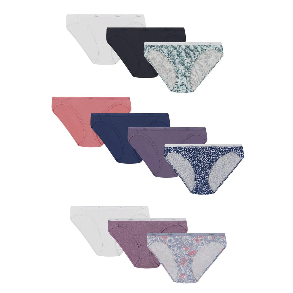 Hanes Women's Underwear Pack, 10-Pack, Full-Coverage Cotton Blend Panties, Moisture-Wicking Underwear for Women Jansha Store
