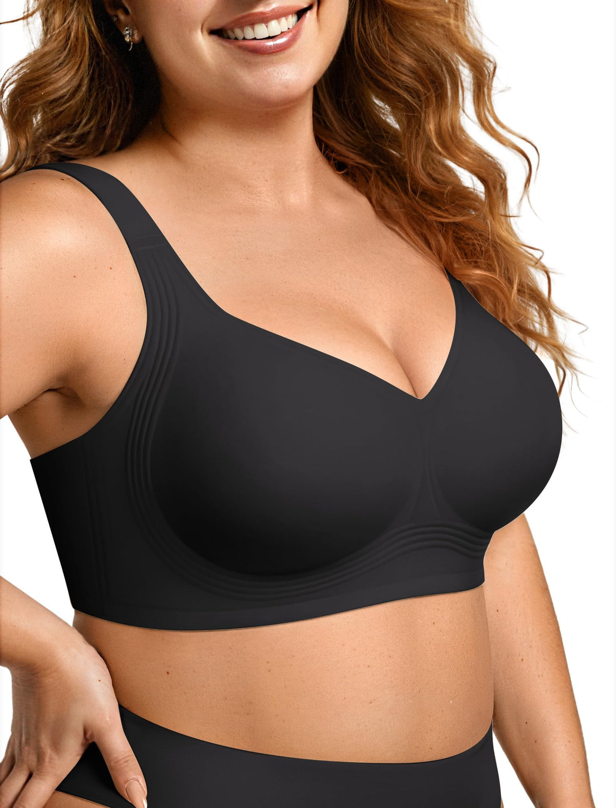 OEAK Womens Wireless Jelly Bras Plus Size Support Push Up Comfortable Bra Jansha Store