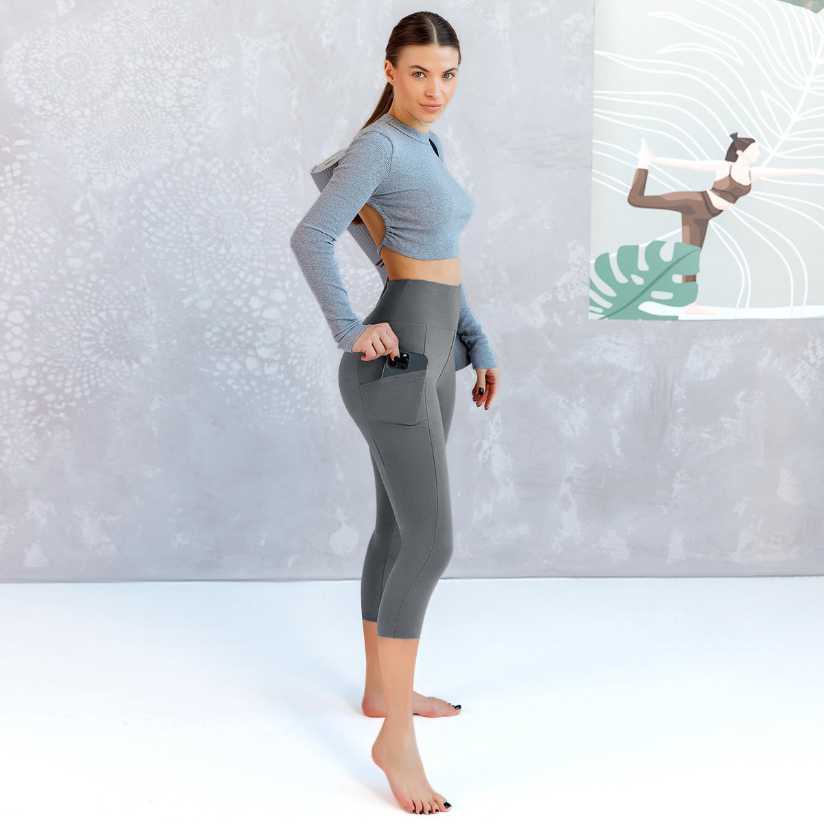 Walifrey Leggings with Pockets for Women Jansha Store