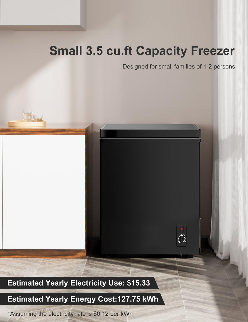 7.0 Cu Ft Chest Freezer - Energy Saving Quiet Top Open Door Mini Freezer Adjustable 6 Thermostat - Compact Small Deep Freezer w/Removable Basket and Defrost Water Drain for Home/Apartment/Garage Jansha Store