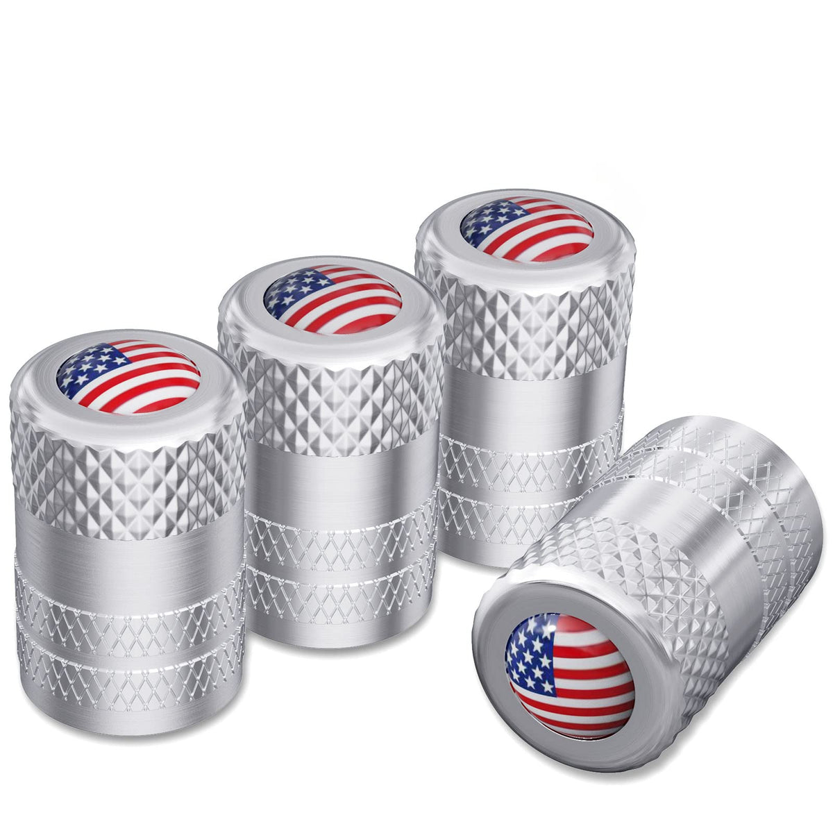 CKAuto Tire Valve Stem Caps, Aluminum Black, 4 pcs/Pack Jansha Store