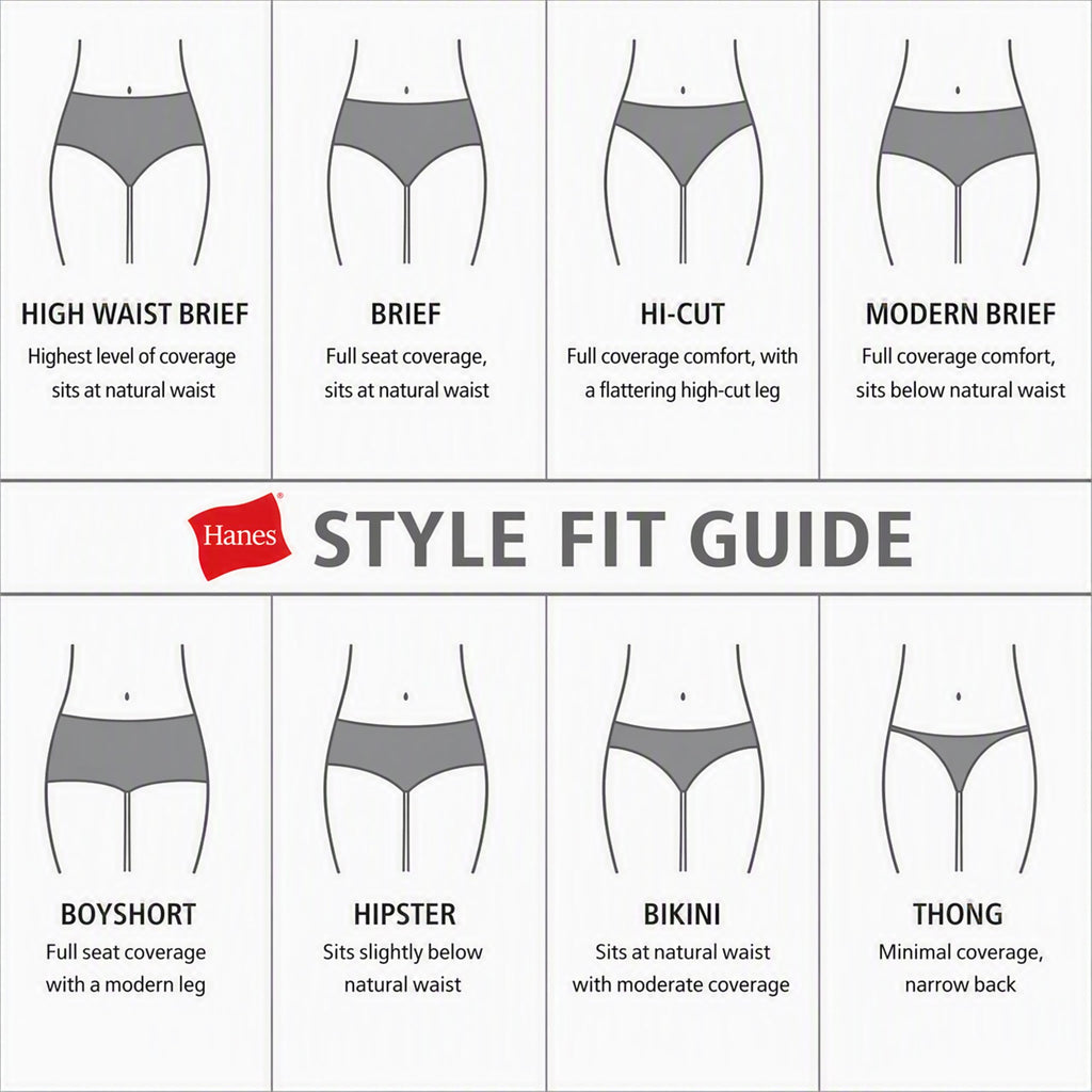 Hanes Women's Underwear Pack, 10-Pack, Full-Coverage Cotton Blend Panties, Moisture-Wicking Underwear for Women Jansha Store