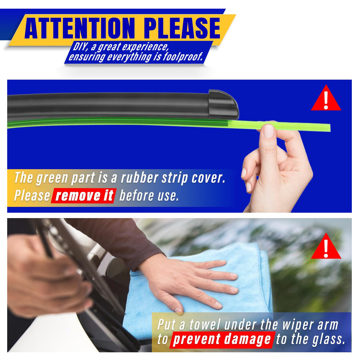 3 Wipers Fits Subaru Forester 2012-2018 Outback 2015-2019 Wiper Blades Jansha Store