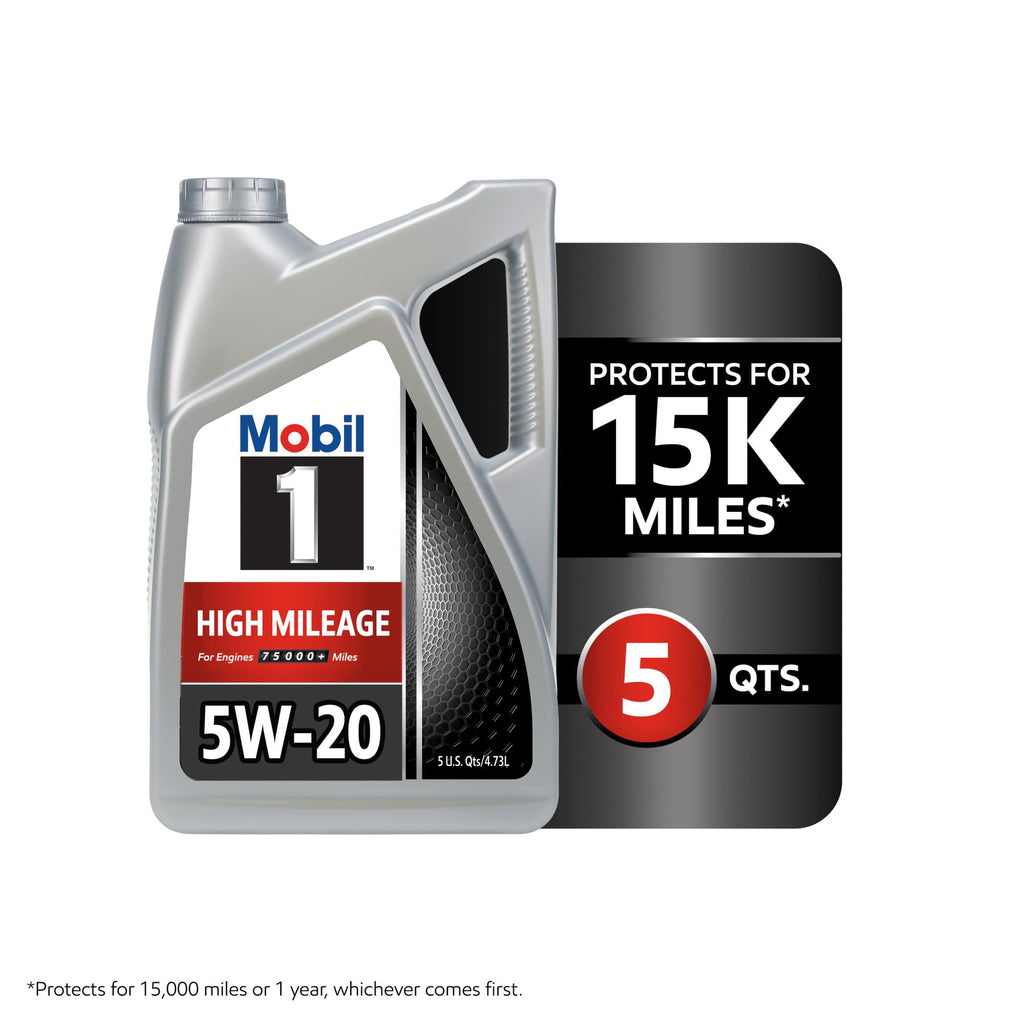 Mobil 1 Advanced Fuel Economy Full Synthetic Motor Oil 0W-20, 5 Quart Jansha Store