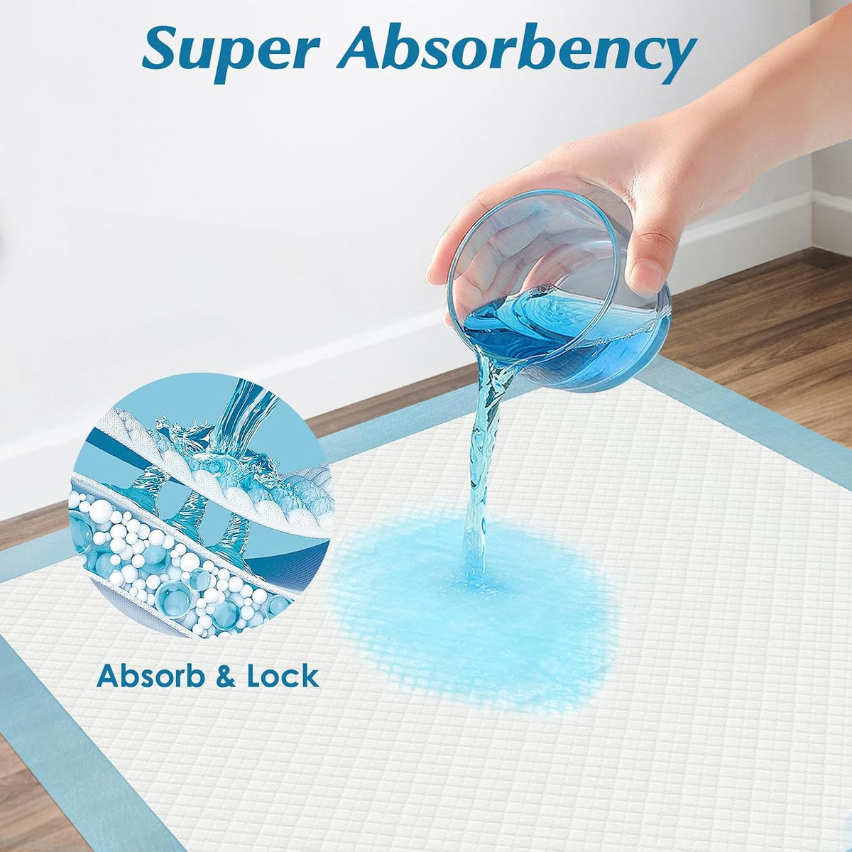 50 Count 30” x 36” Super Absorbency Disposable Underpads Jansha Store