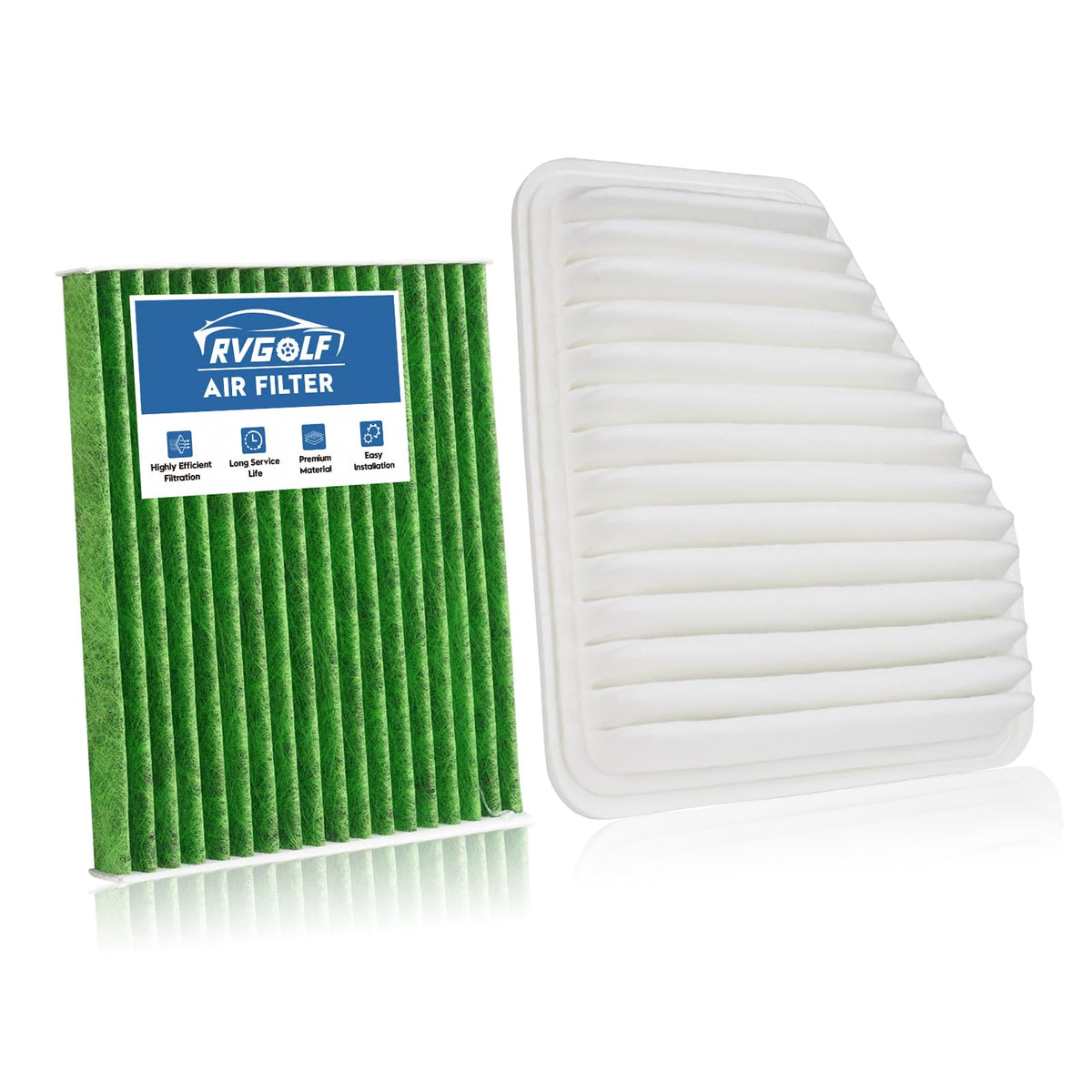 Not for Hybrid, Engine+Cabin Air Filter Fit 2015-2019 Sonata 2.4L (Gas) Jansha Store